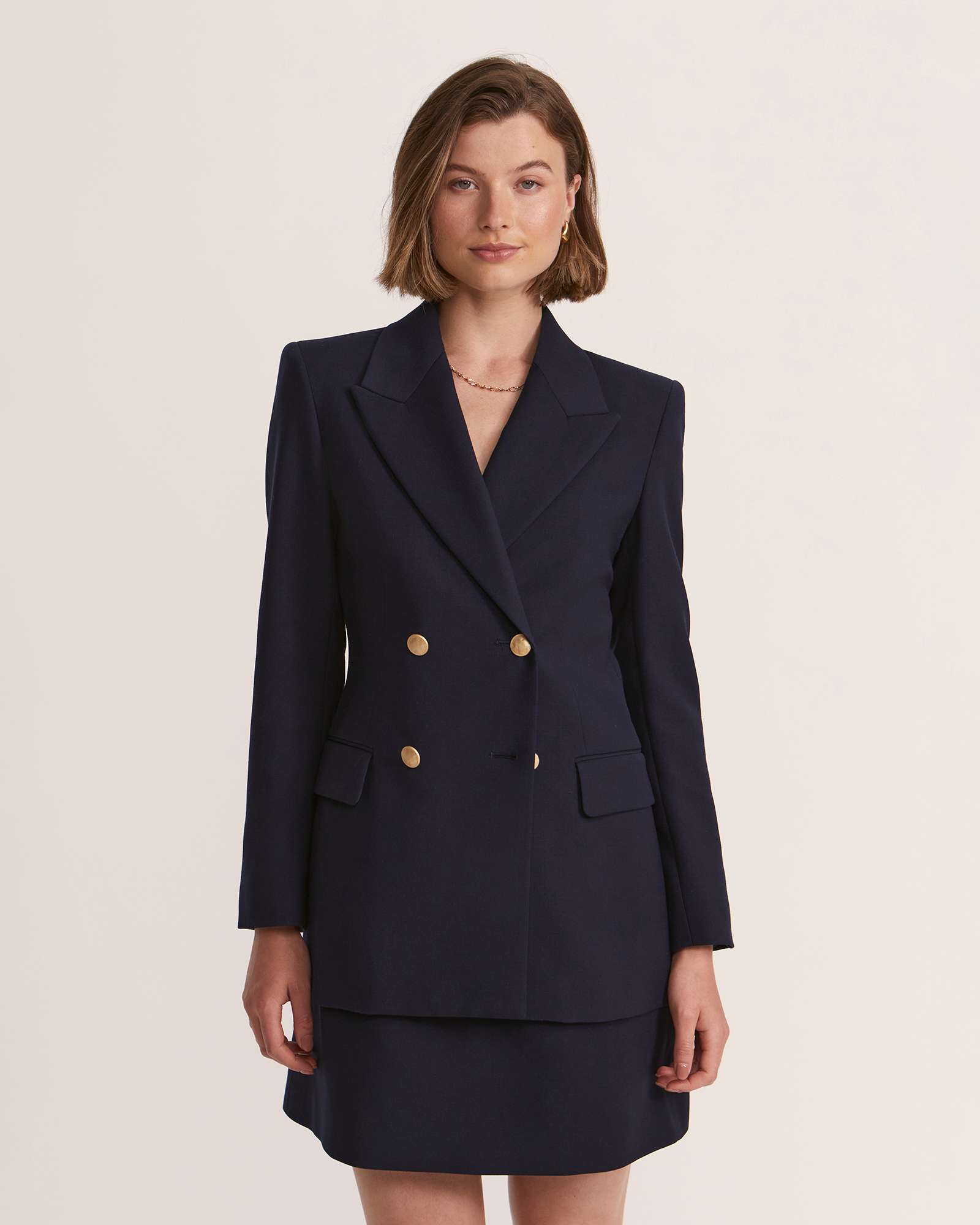Celeste Wool Double Breasted Blazer