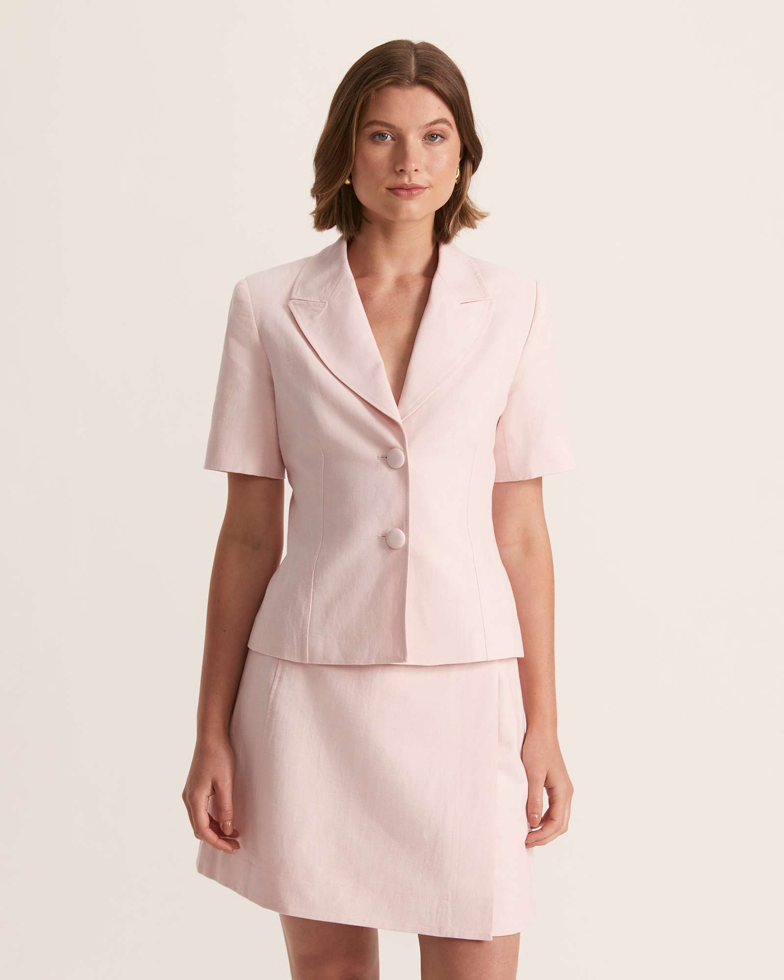 Sienna Linen Short Sleeve Jacket