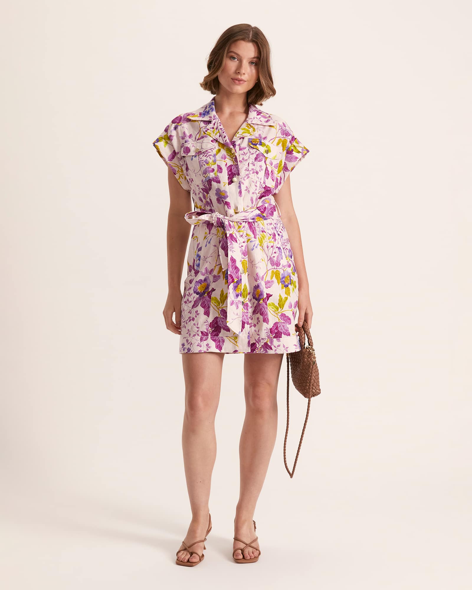 Wildflower Linen Mini Dress