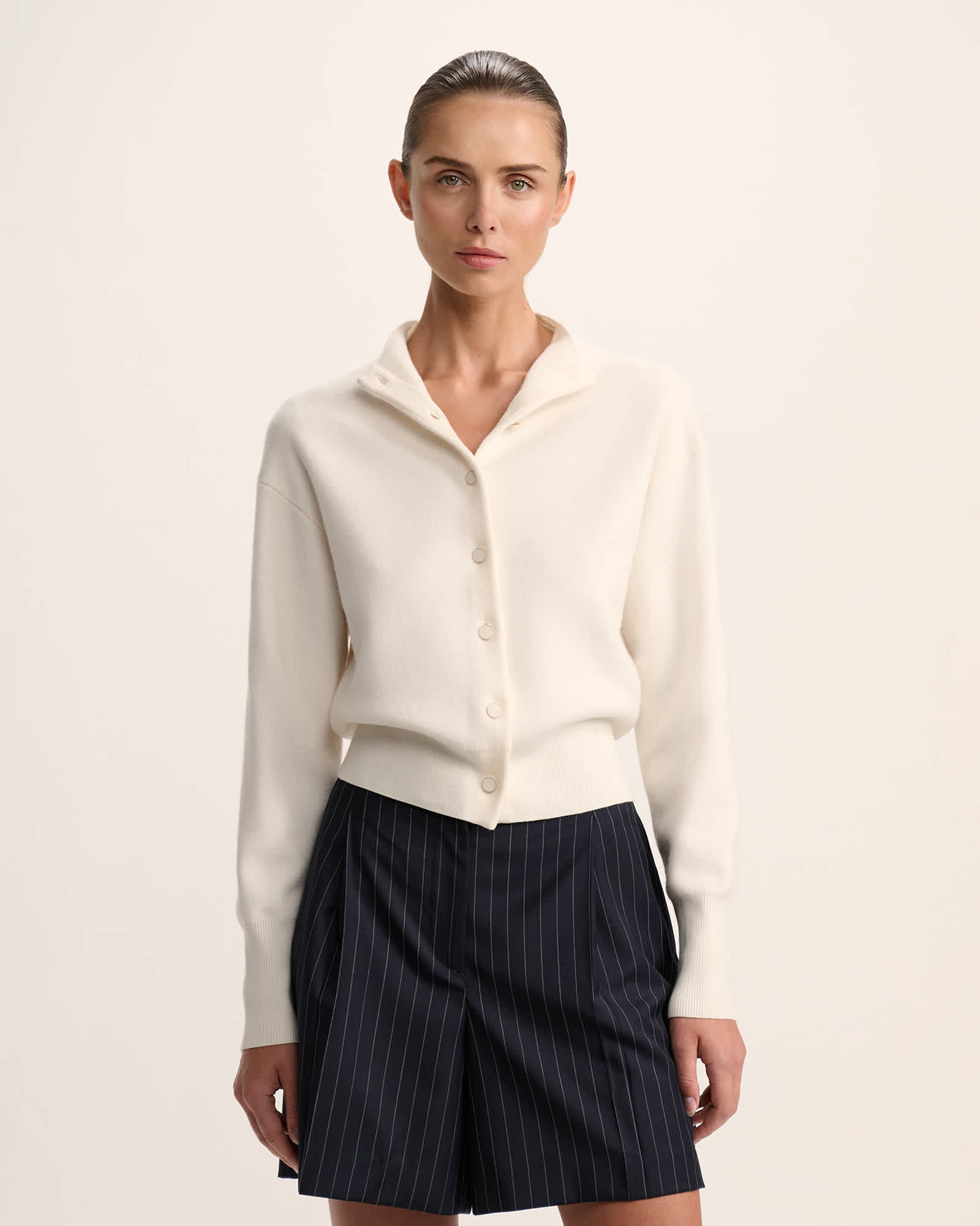 Boiled Wool Batwing Cardi