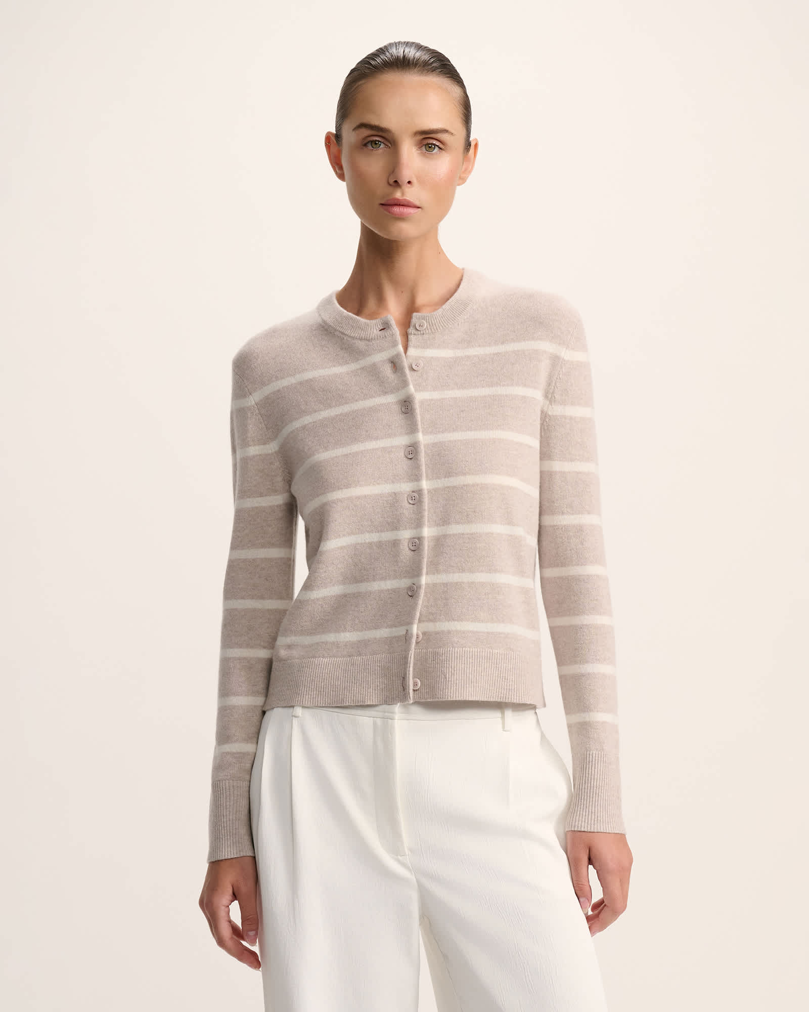 Nora Wool Stripe Cardi