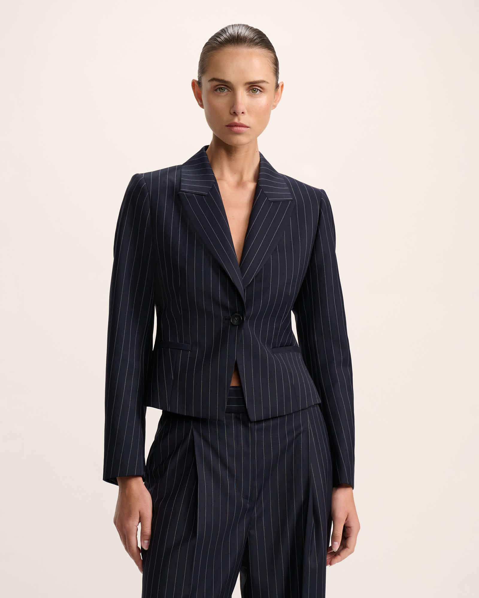Polly Pinstripe Jacket