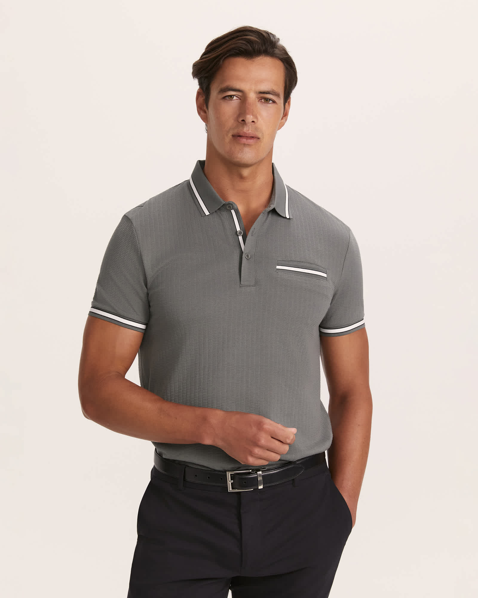 Ted Textured Cotton Polo