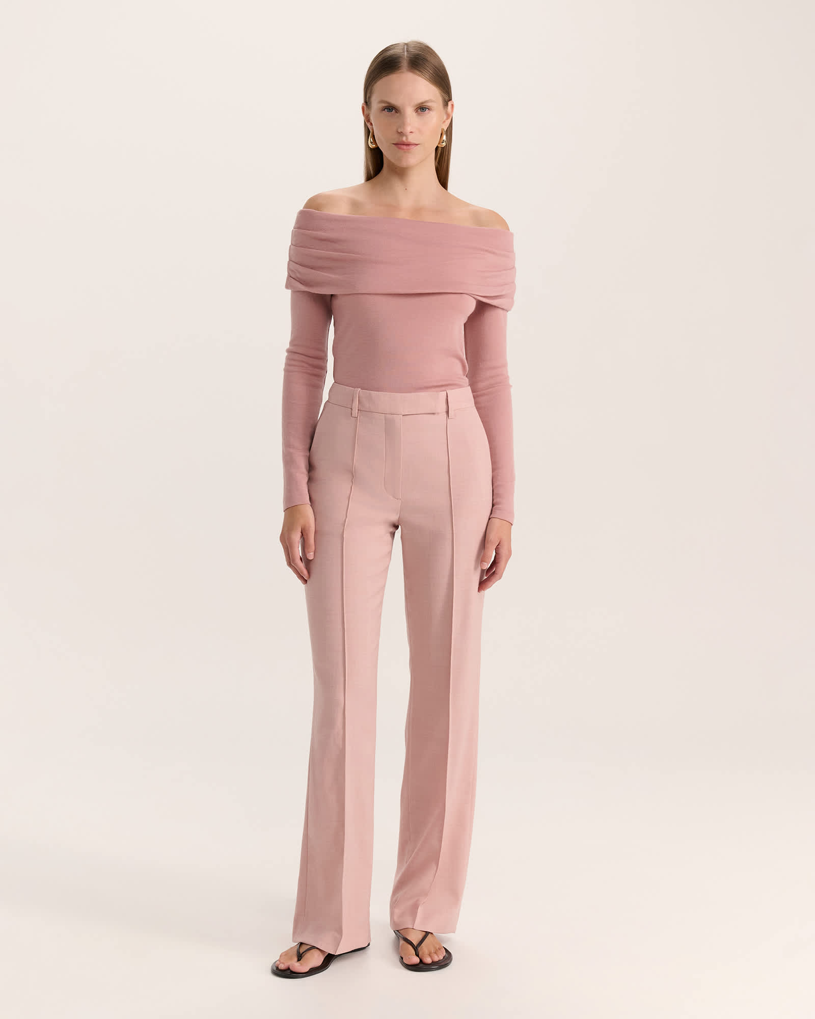 Celeste Wide Leg Wool Pant
