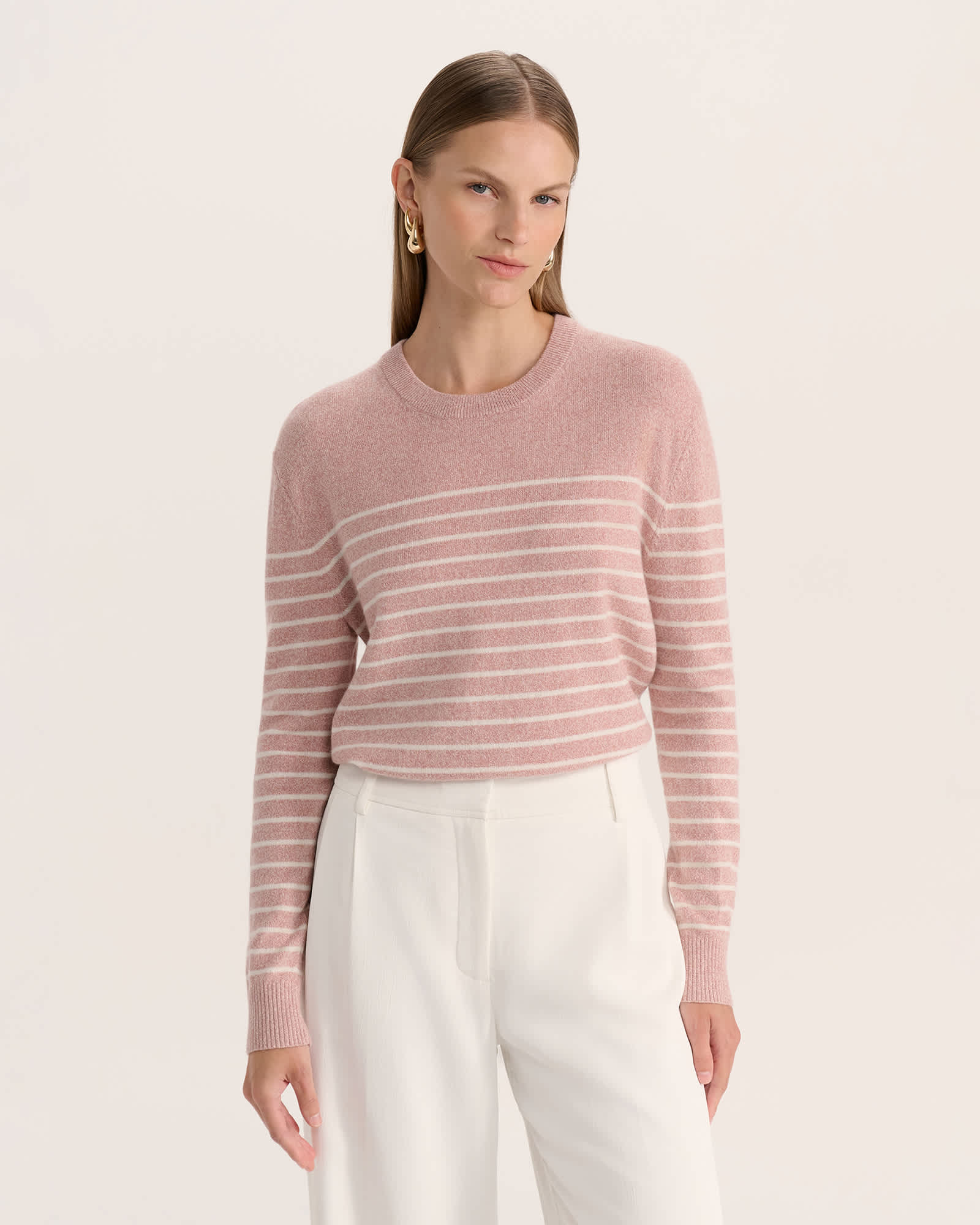 Nora Wool Cashmere Stripe Knit