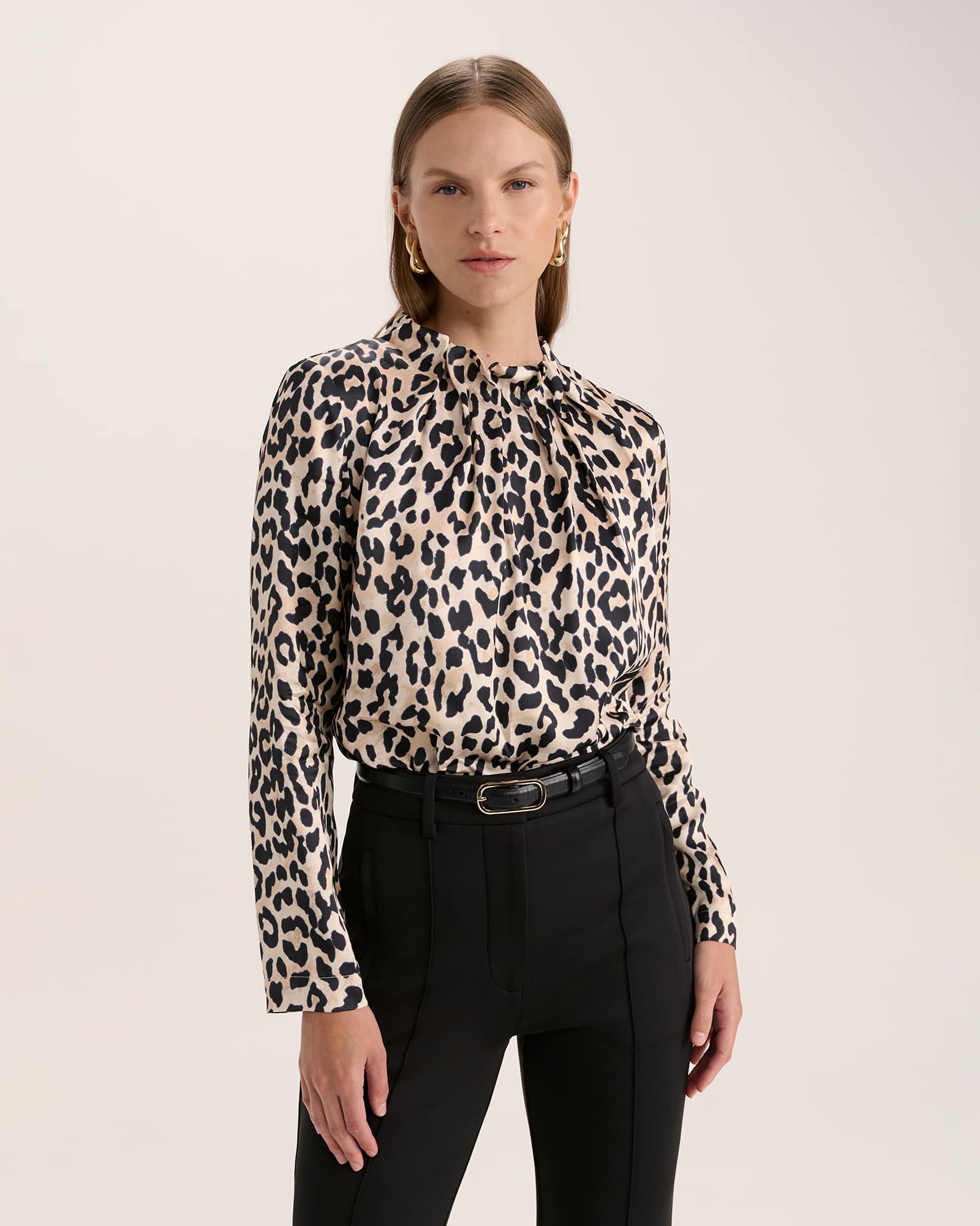Priscilla High Neck Top
