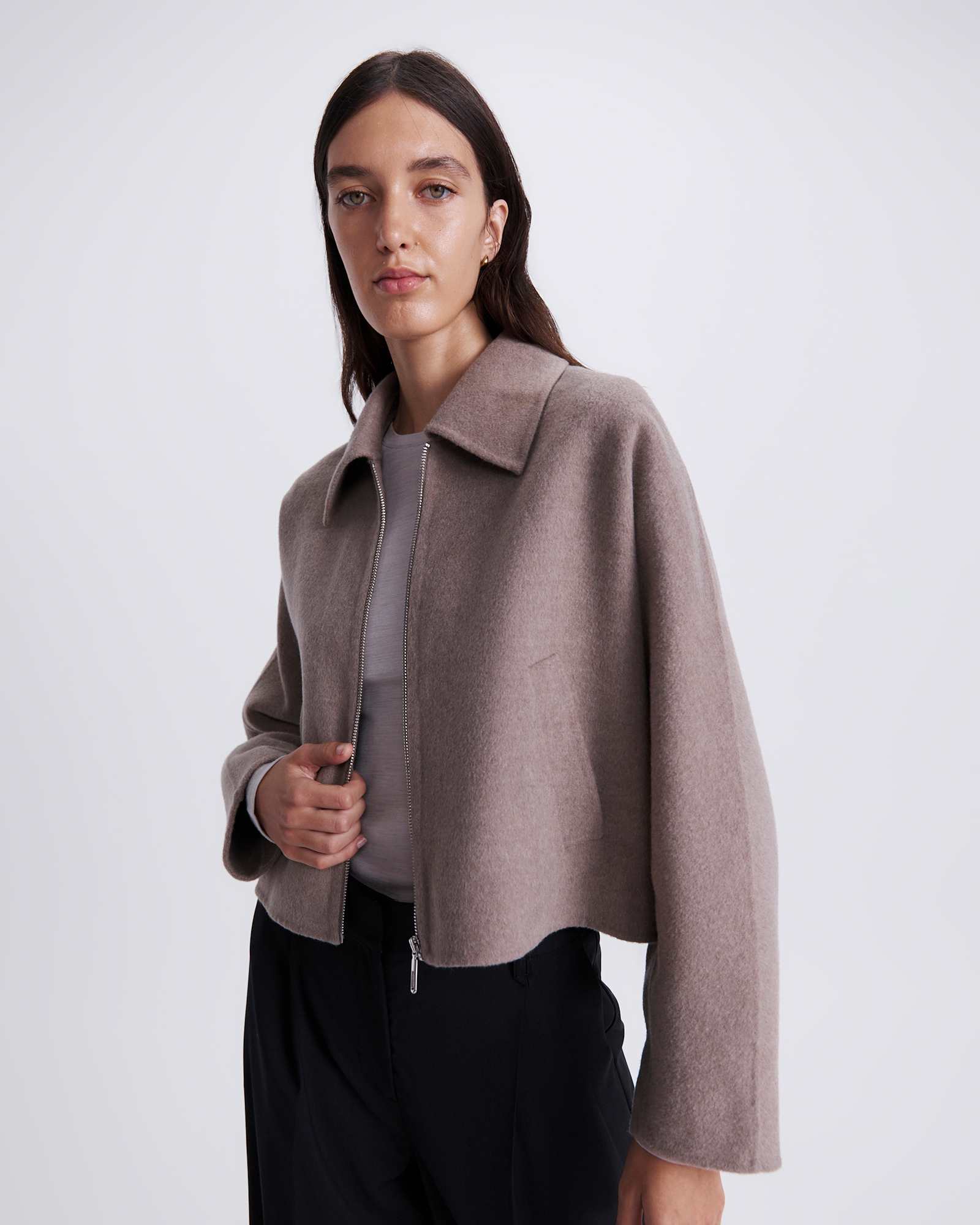 Kayla Wool Bomber Jacket