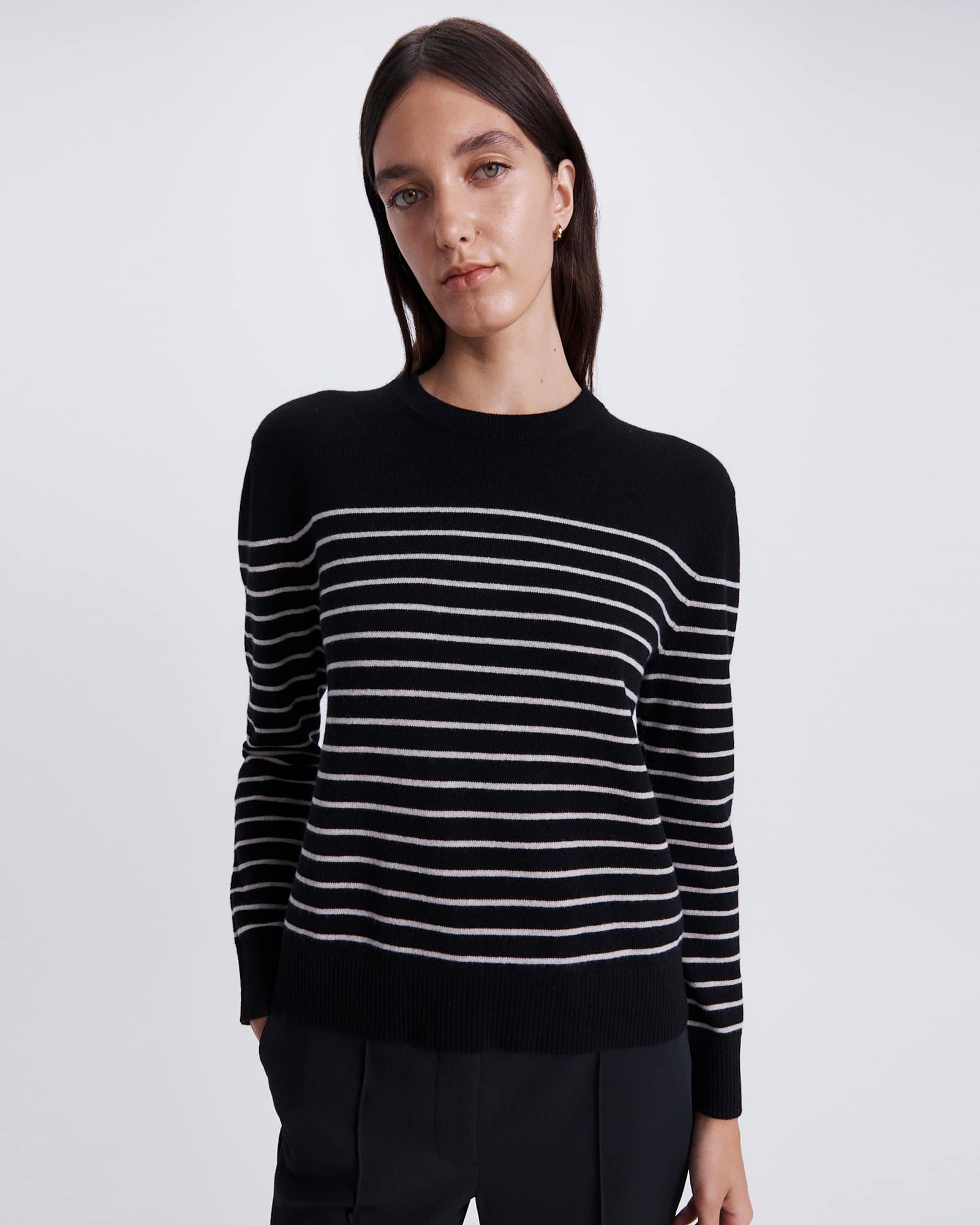 Nora Wool Cashmere Stripe Knit
