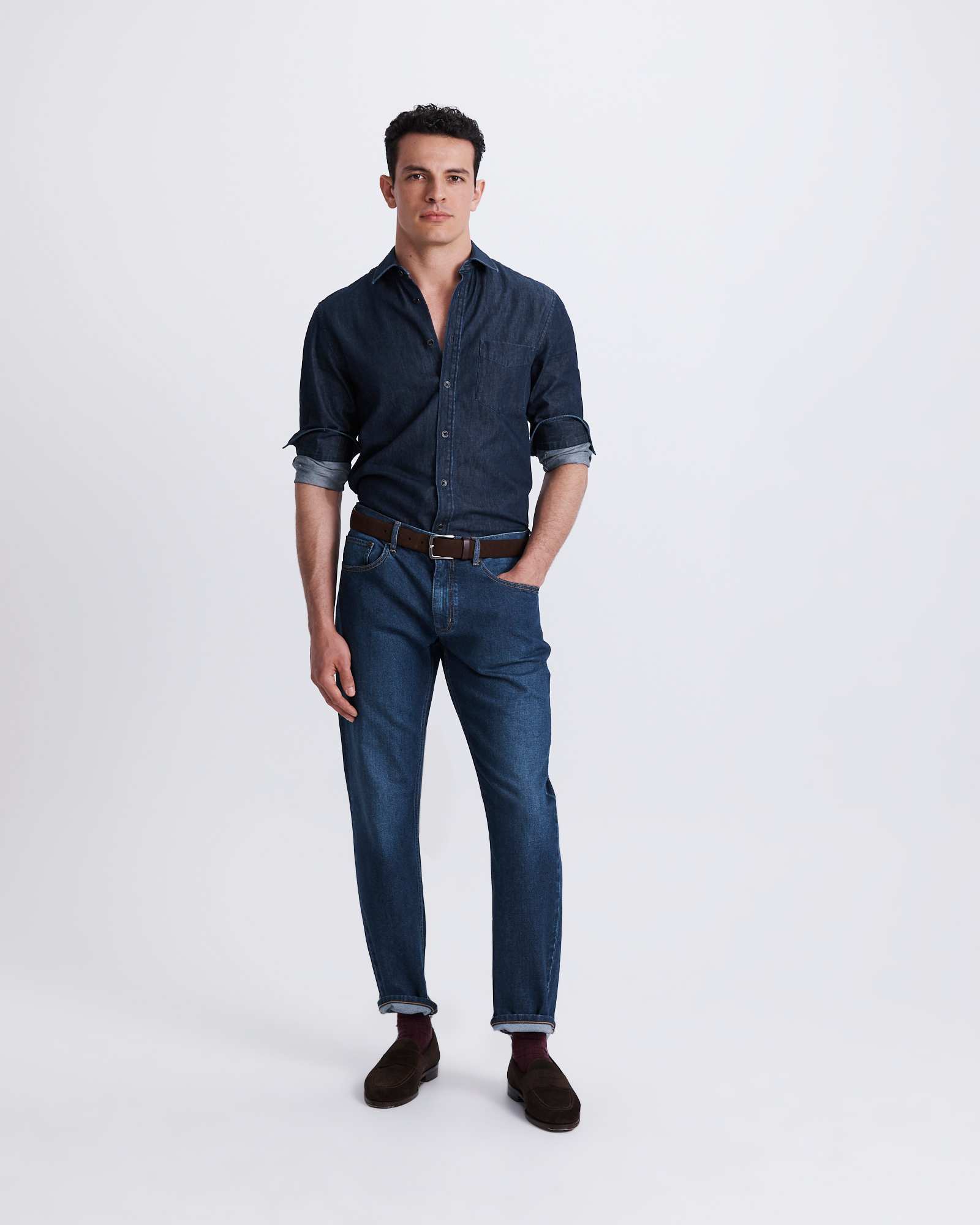 Julian Long Sleeve Denim Shirt