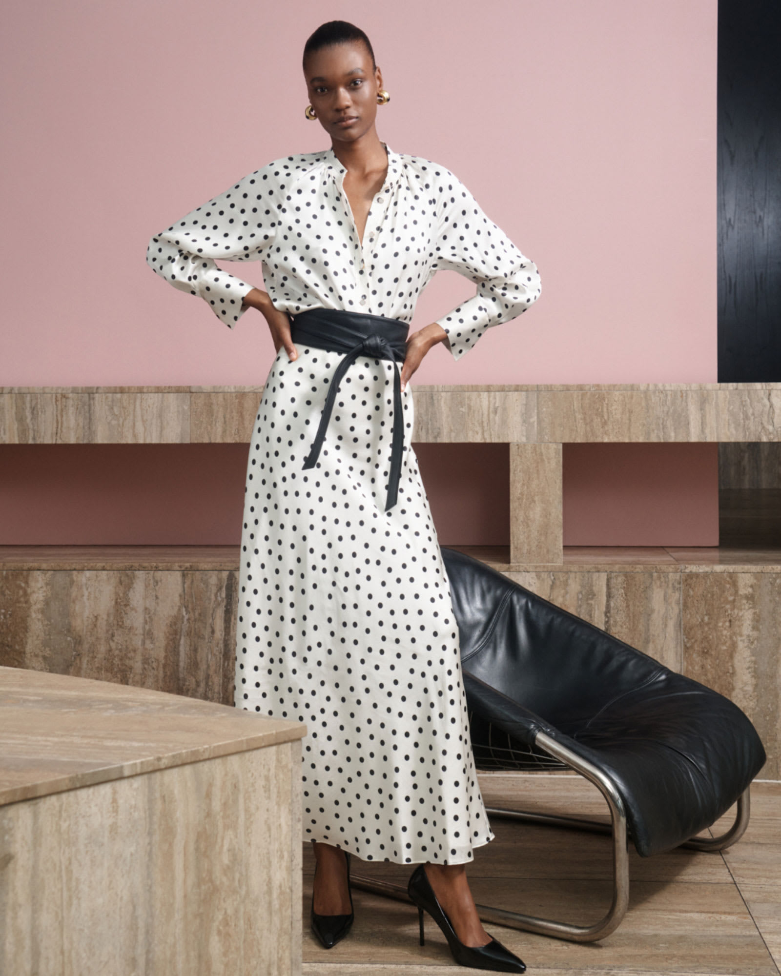Presley Silk Midi Skirt