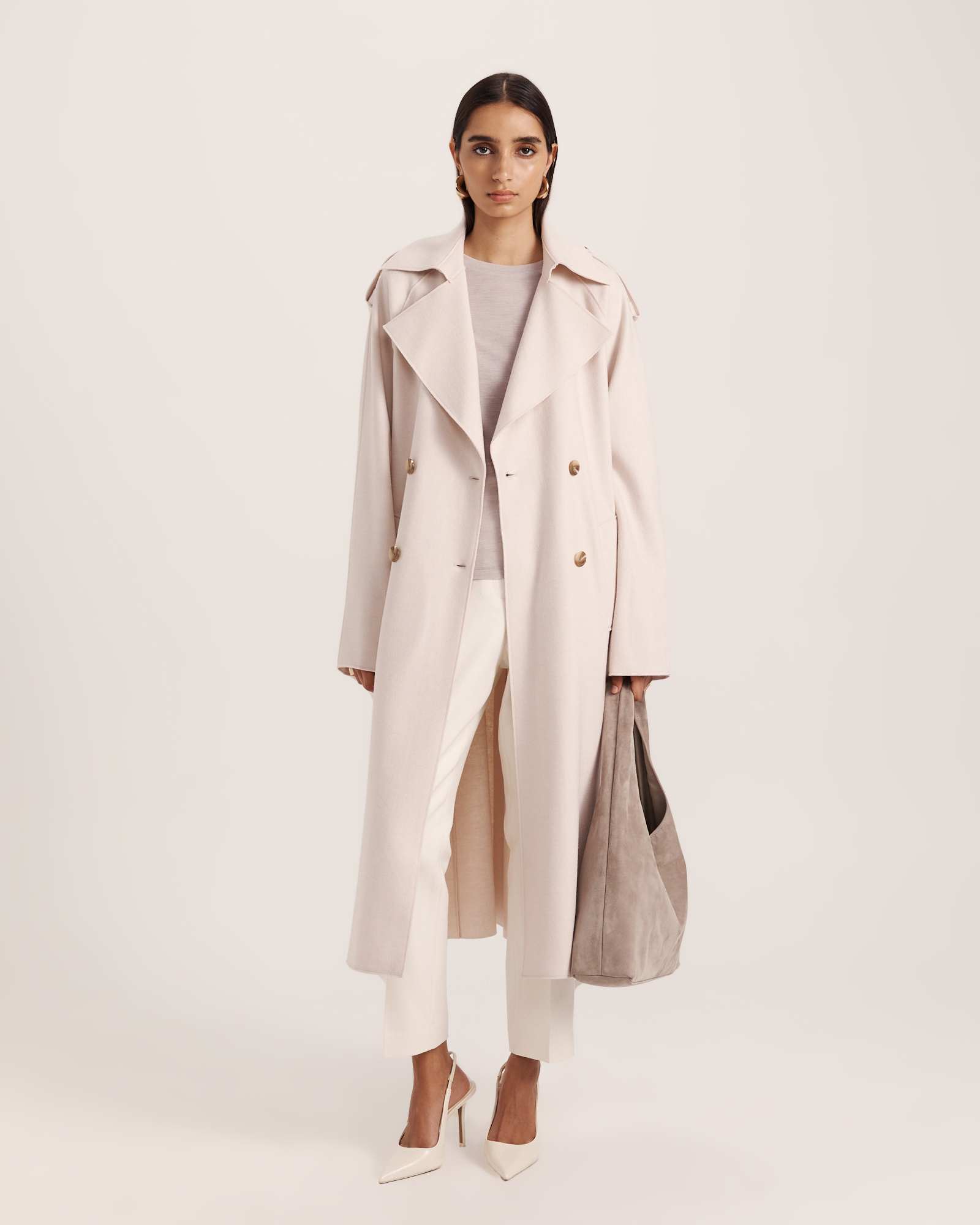 Karla Wool Relaxed Trenchcoat