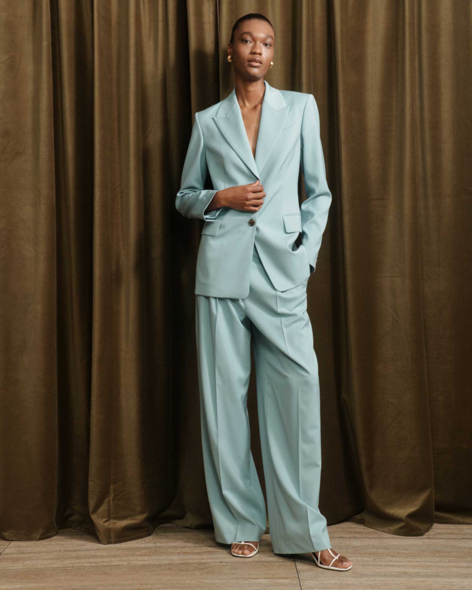 Suki Wide Leg Wool Pant