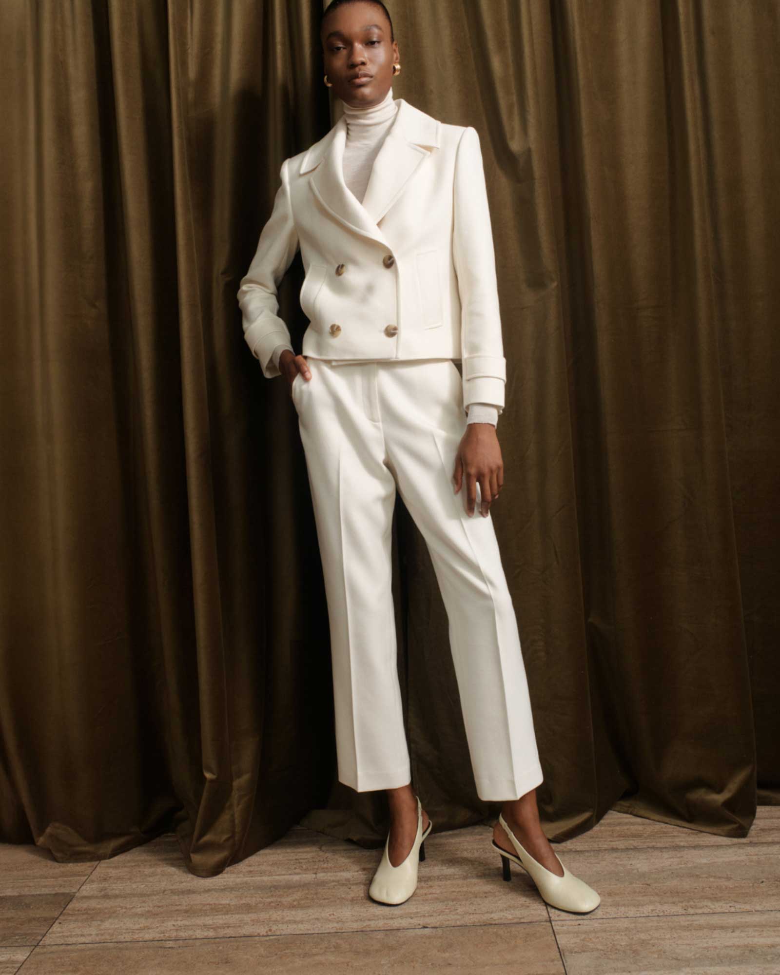 Prudence Wool Slim Leg Pant