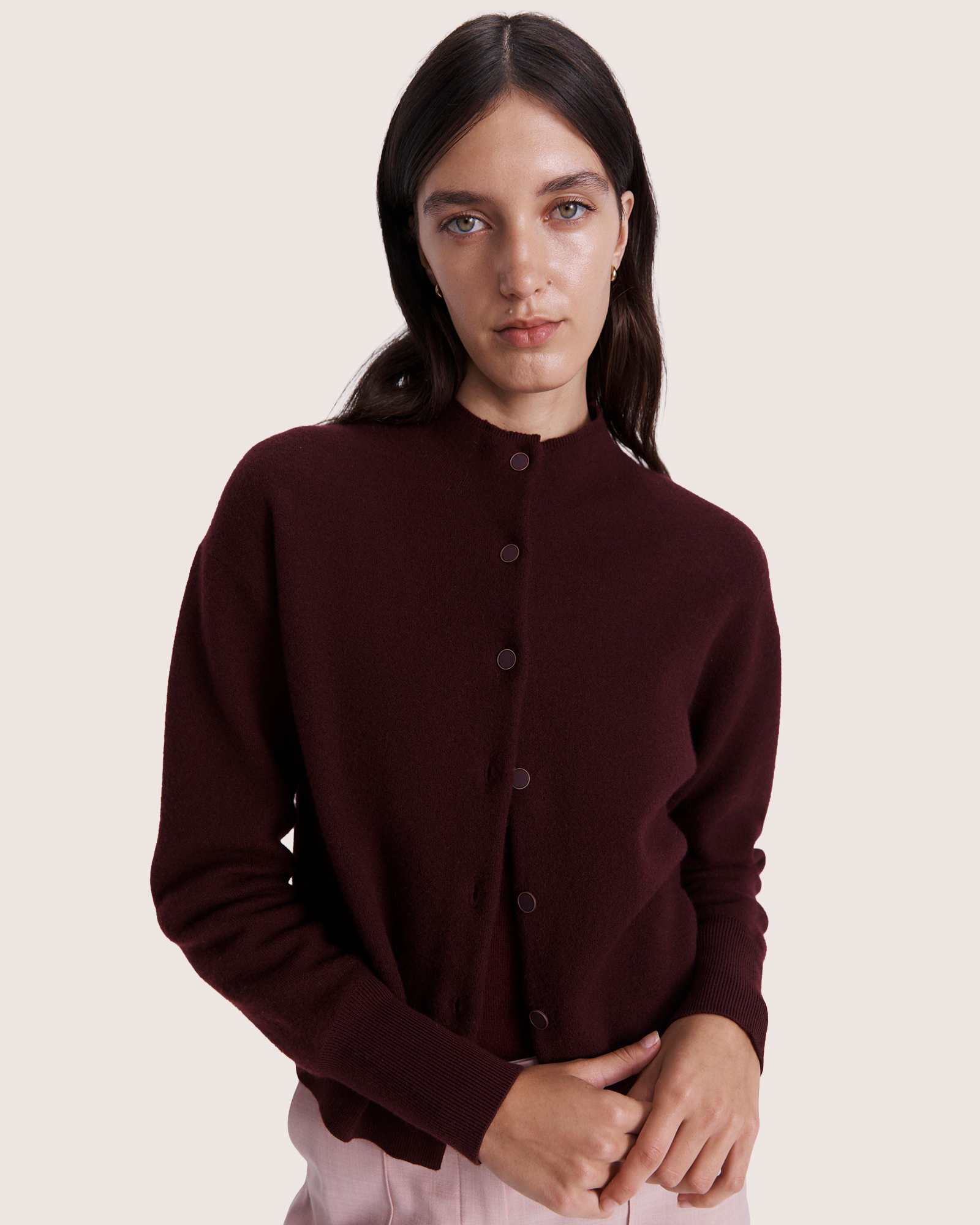 Boiled Wool Batwing Cardi