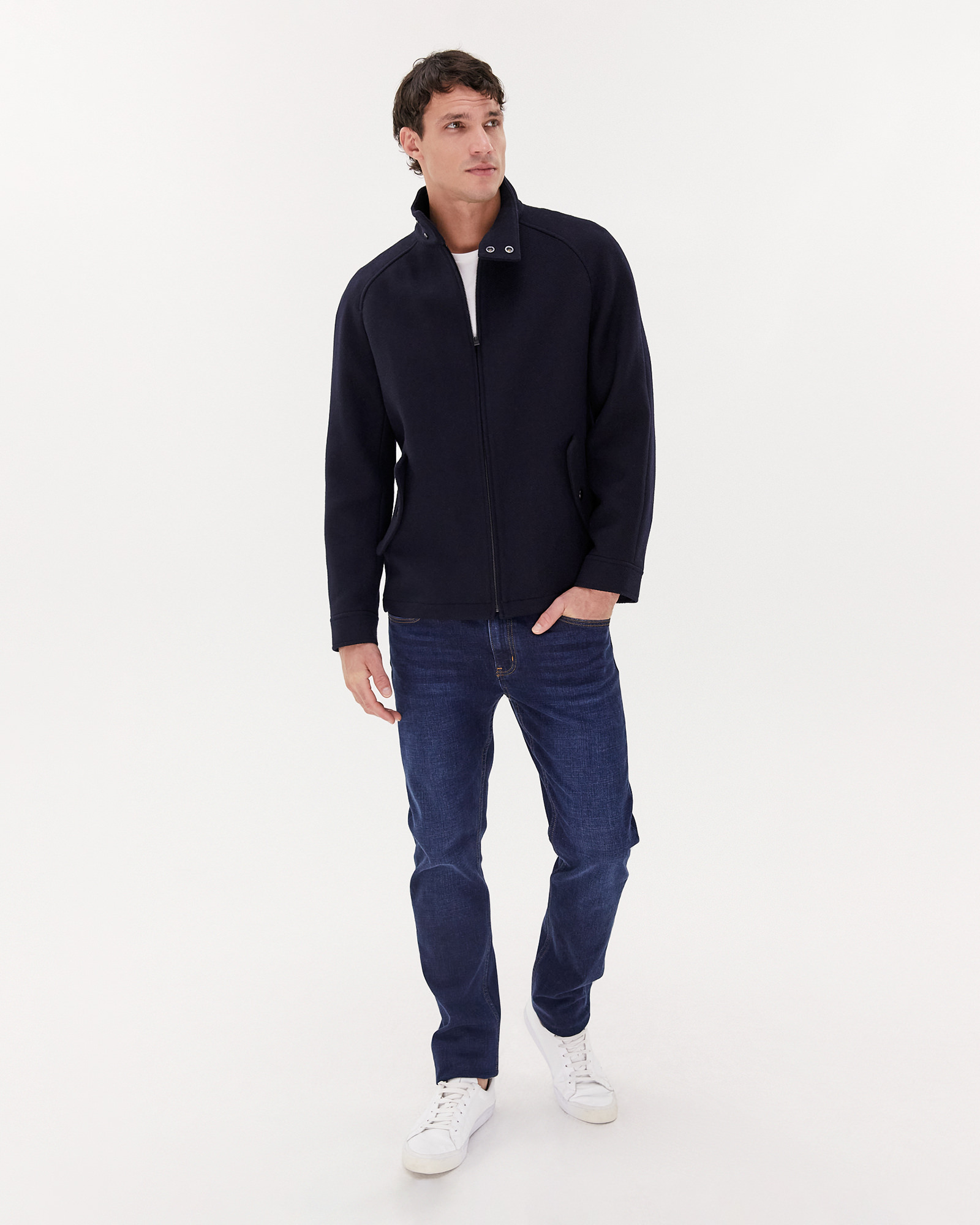 Wool harrington jacket mens best sale