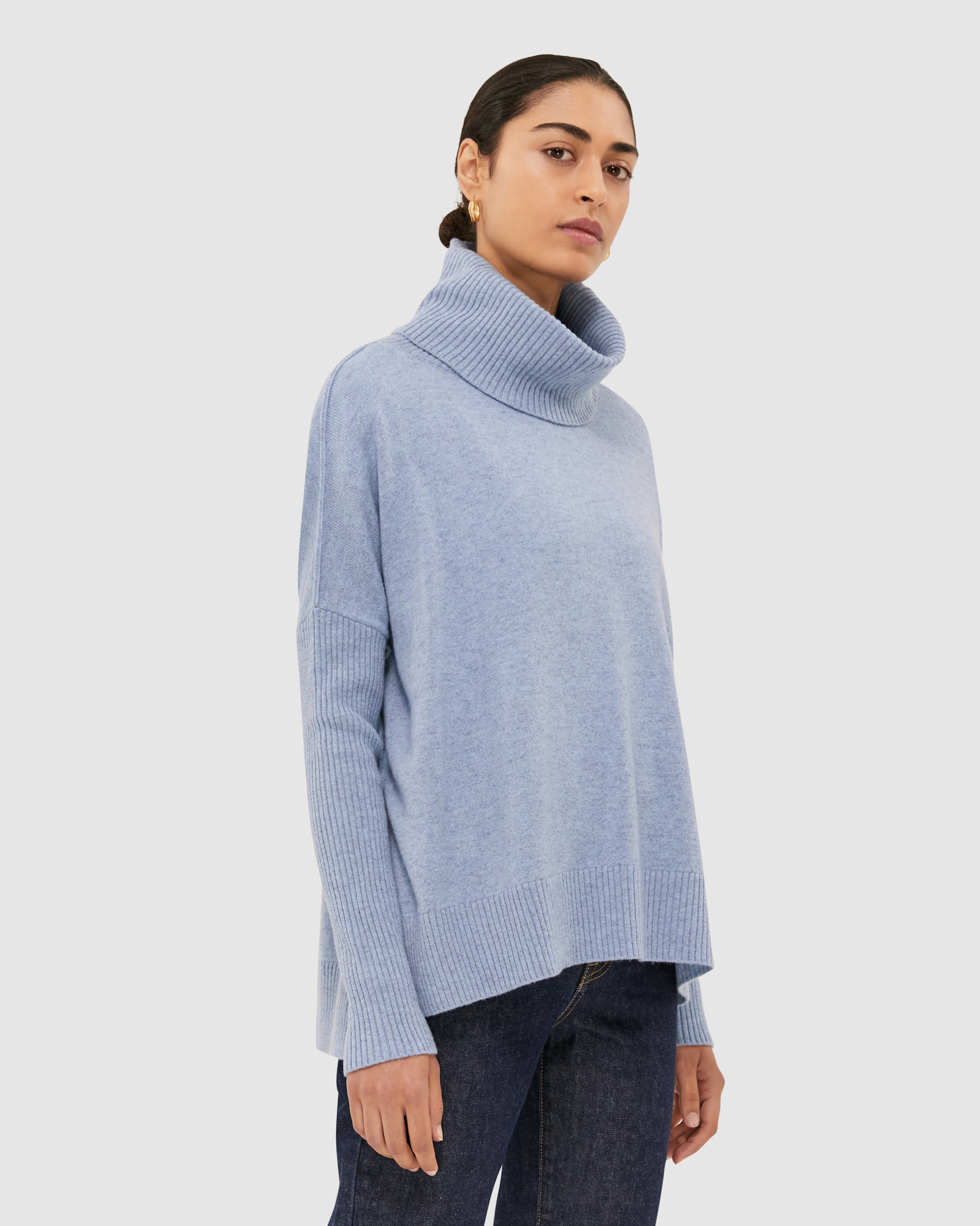Claudia Merino Wool Roll Neck Knit