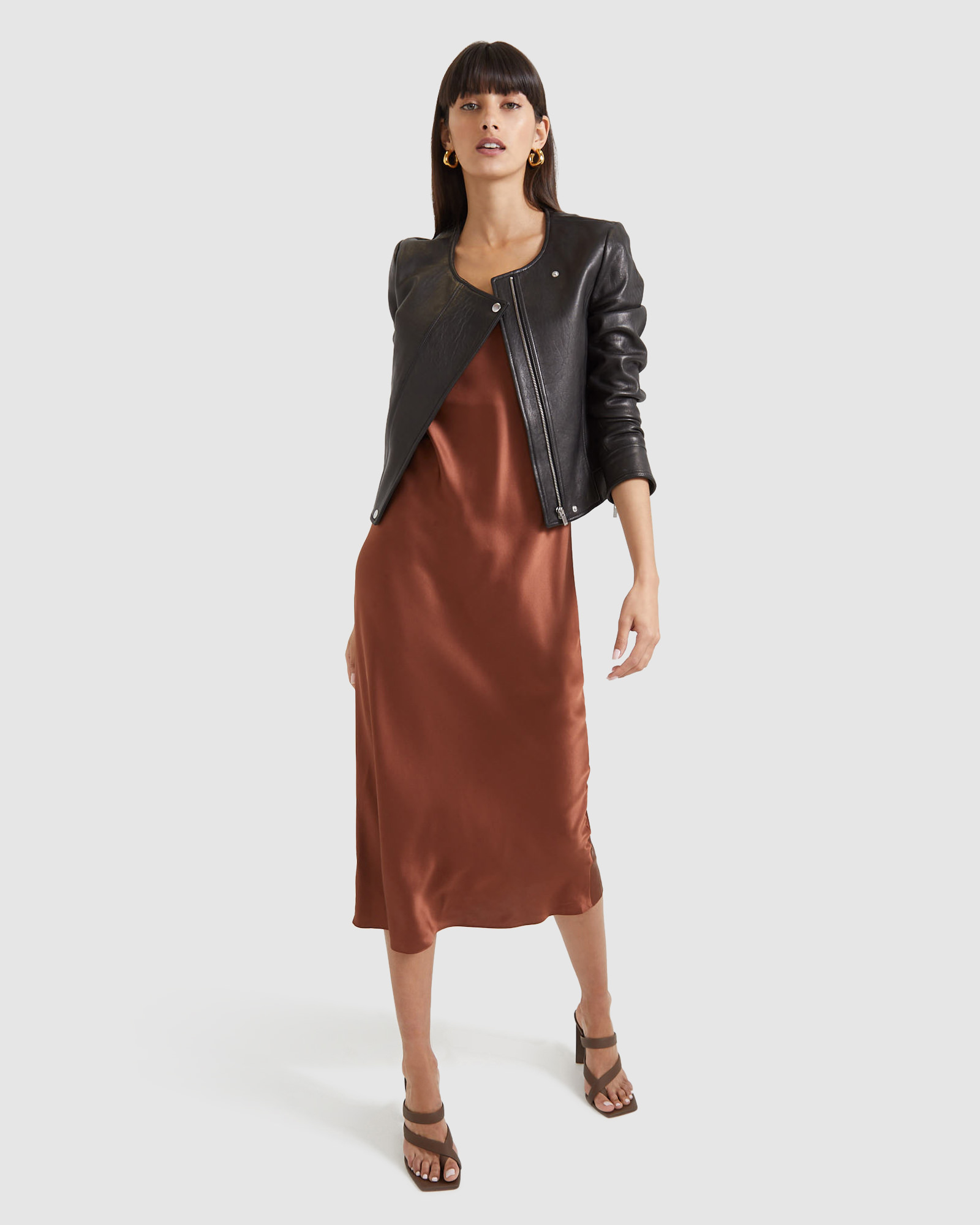 Saba leather jacket clearance