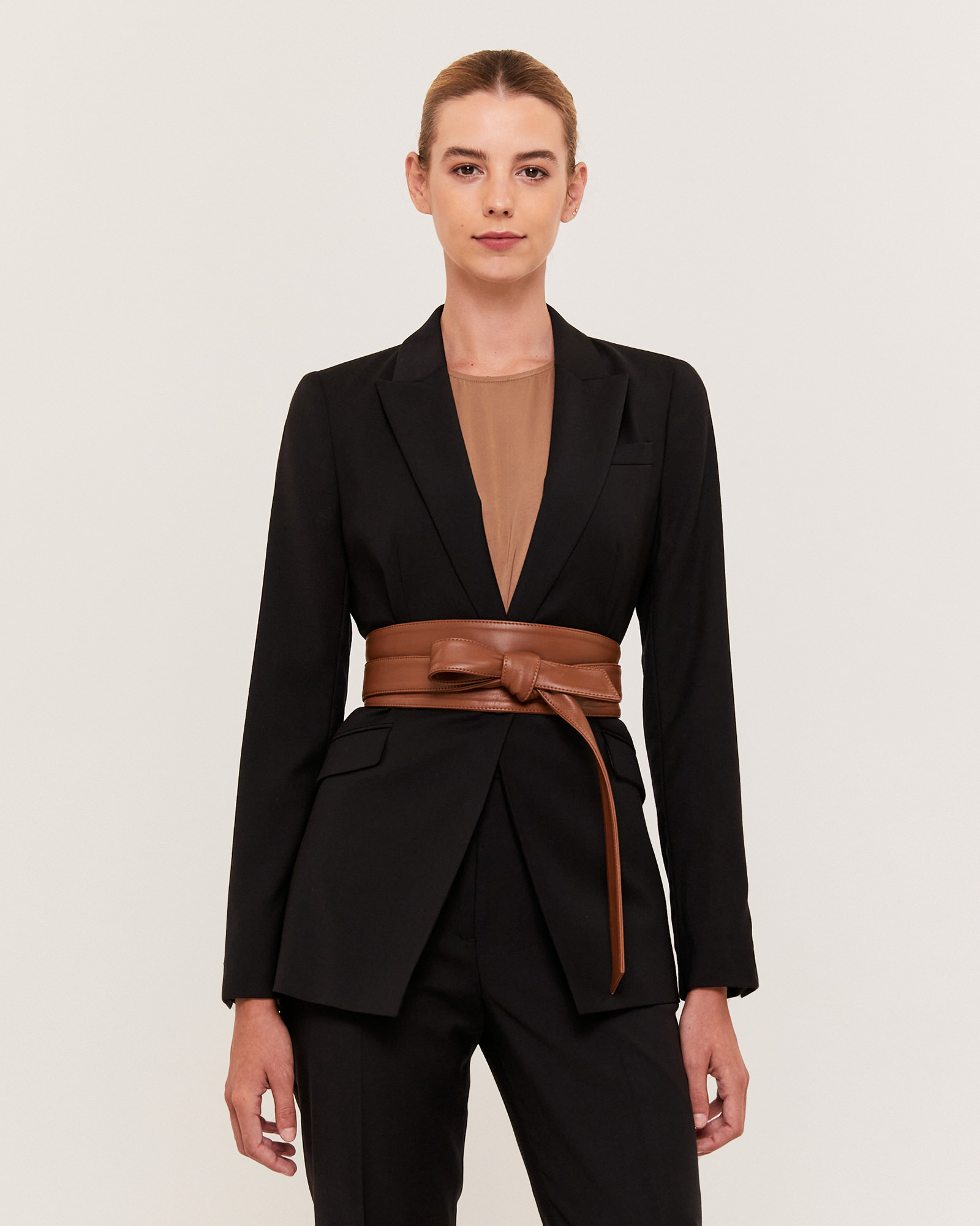 Tibi tablier clearance belted blazer