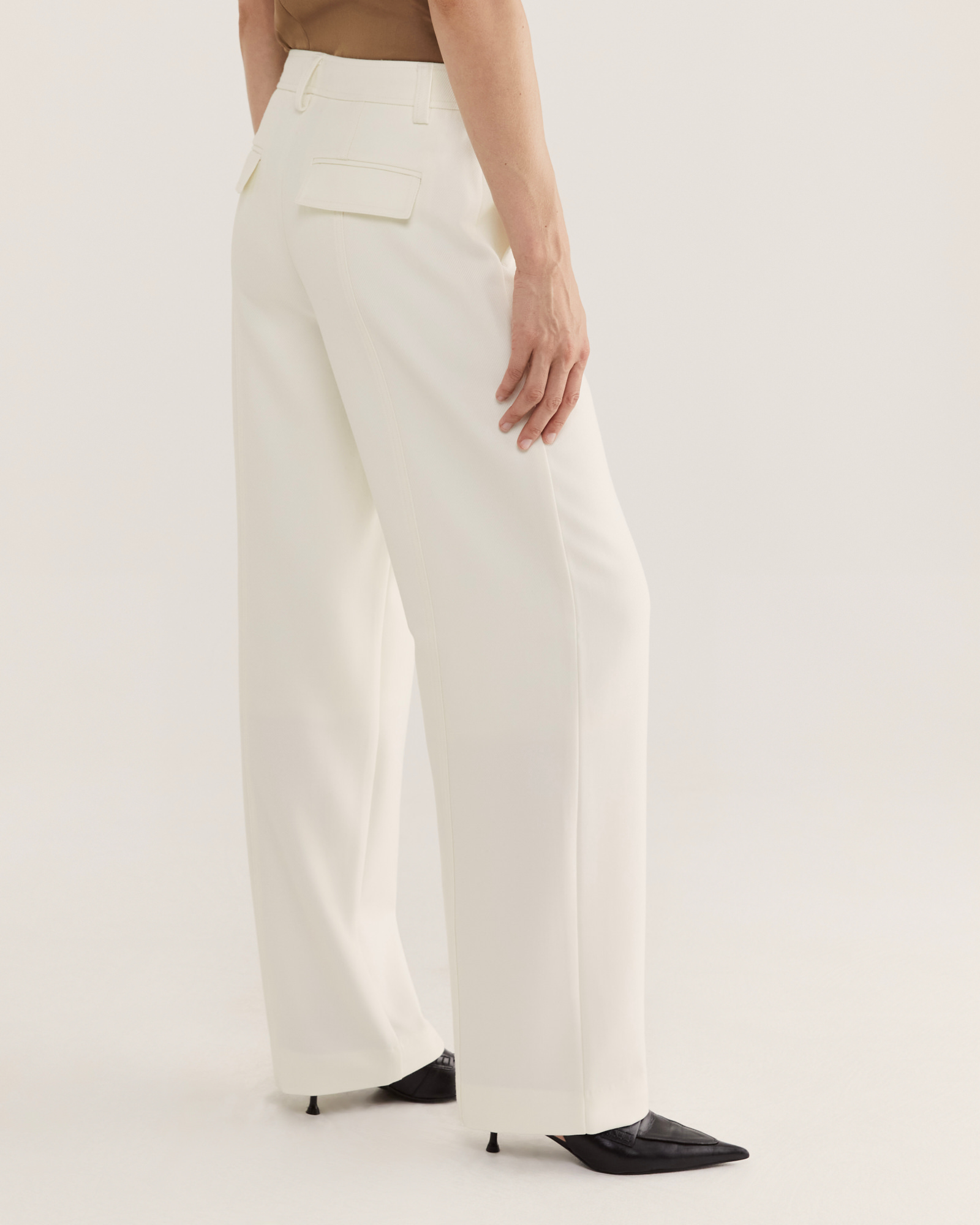 Winter white palazzo pants online
