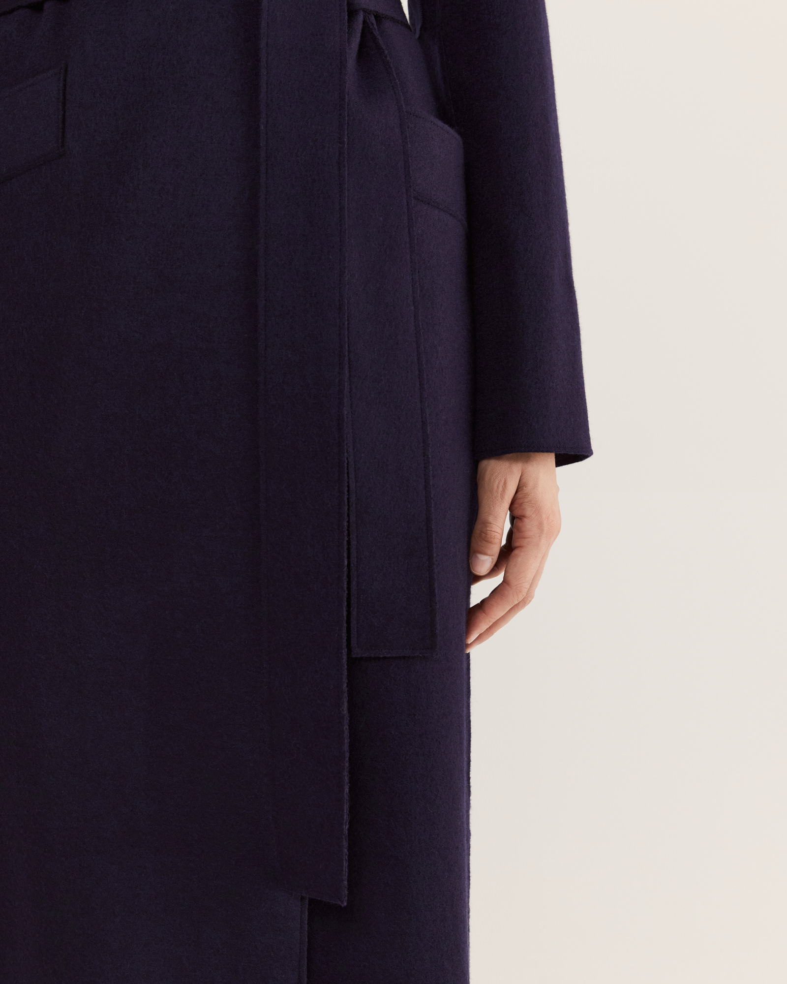 Jigsaw narrow belted coat store