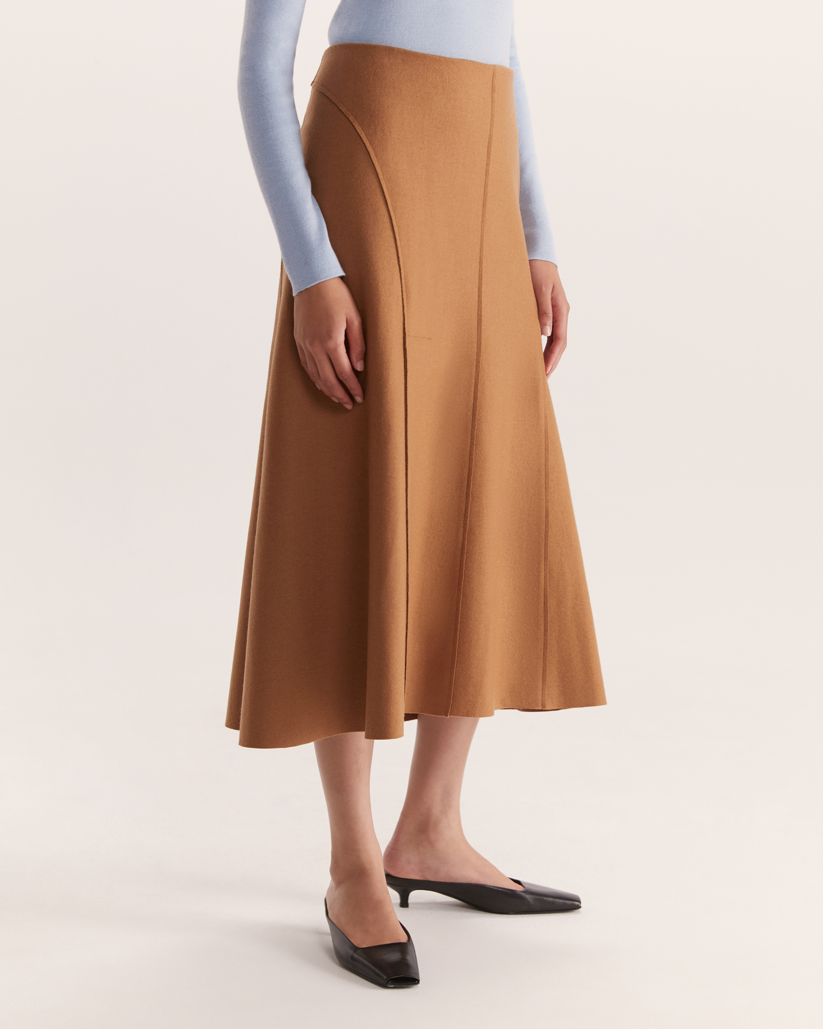 Pure Wool A-line Skirt - Freja Designer Dressmaking