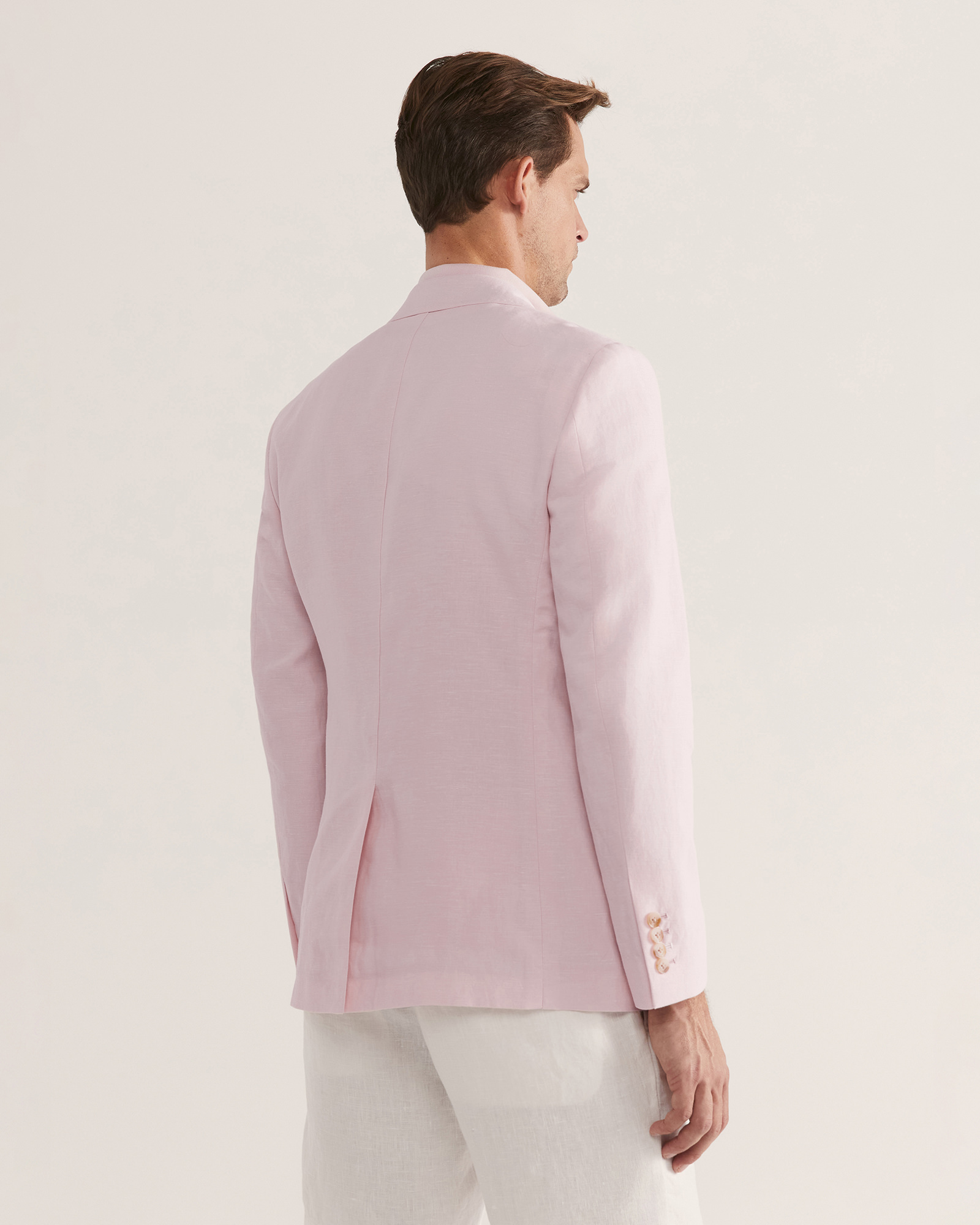 Pink linen blazer mens sales