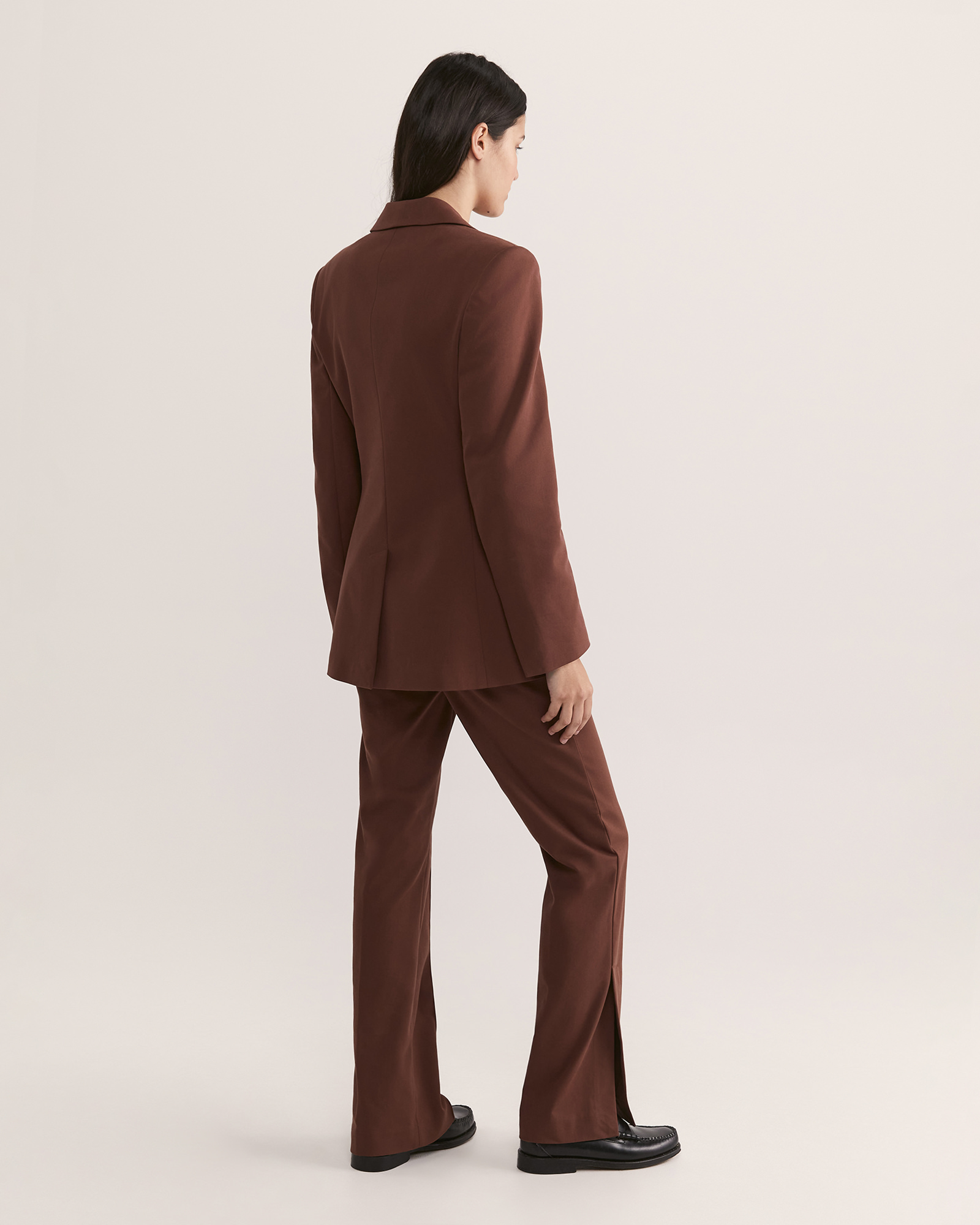 Cognac color blazer top