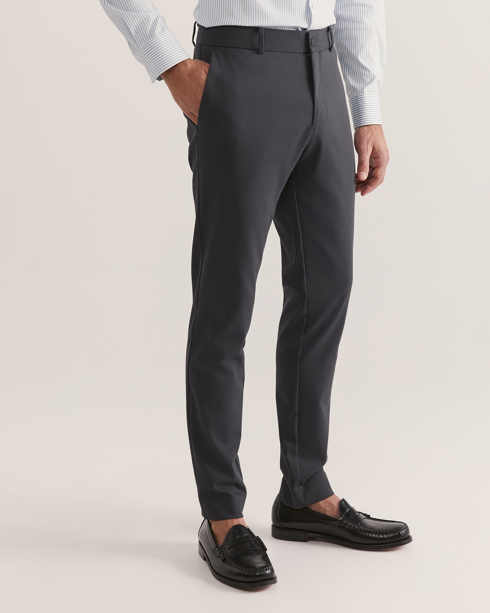Grey slim fit shop chino trousers