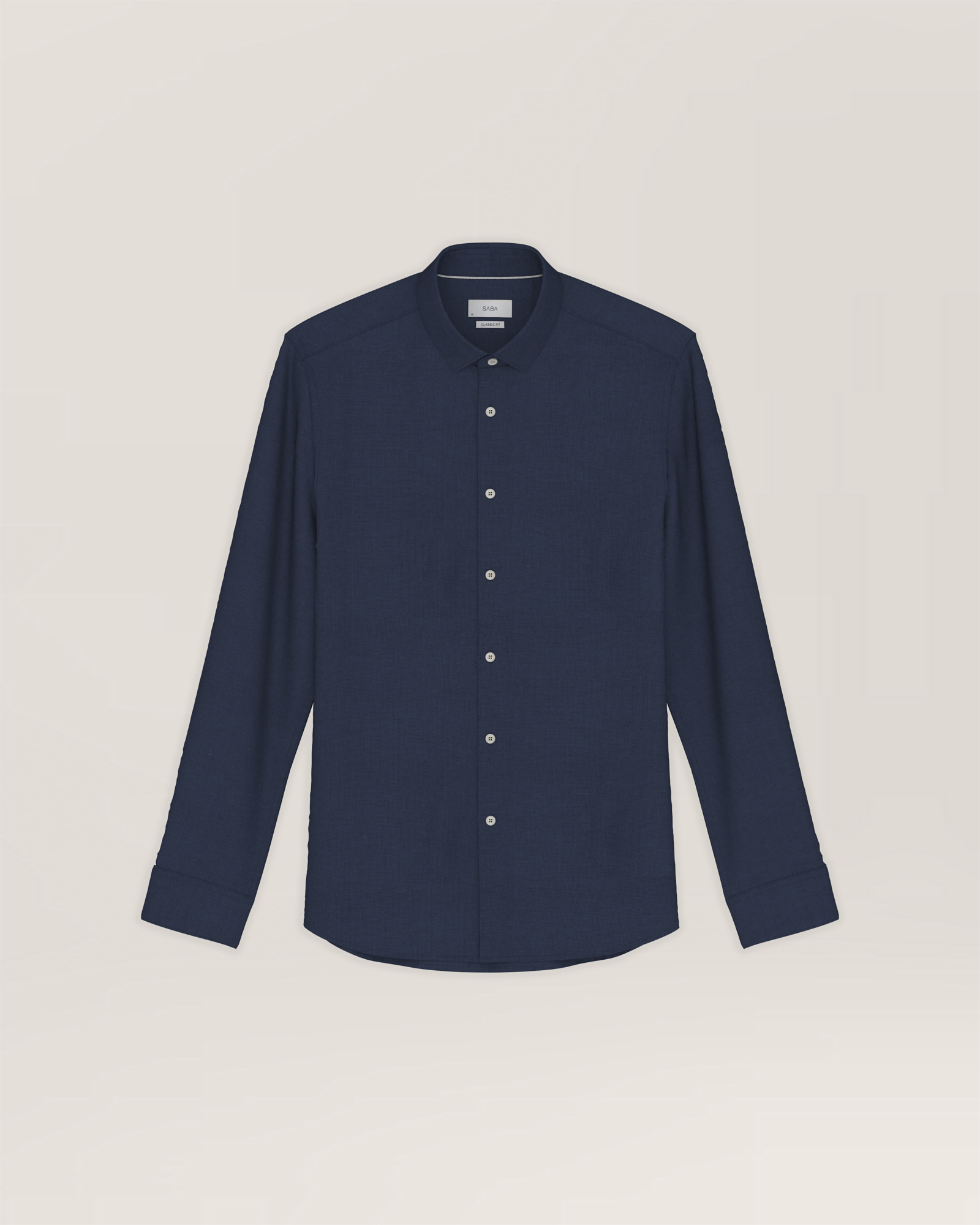 Dark Blue Poplin Shirt