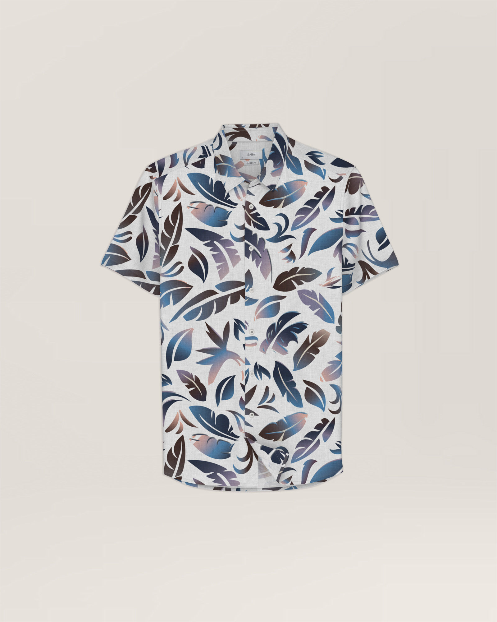 Crawford Short Sleeve Classic Print Shirt - SABA