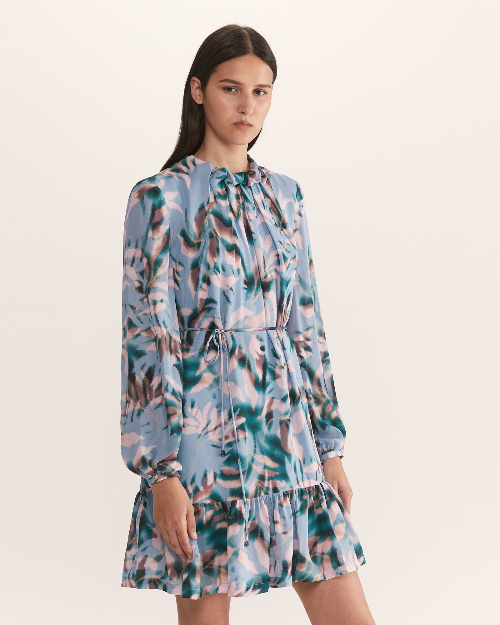 Saba ida shop silk mini dress