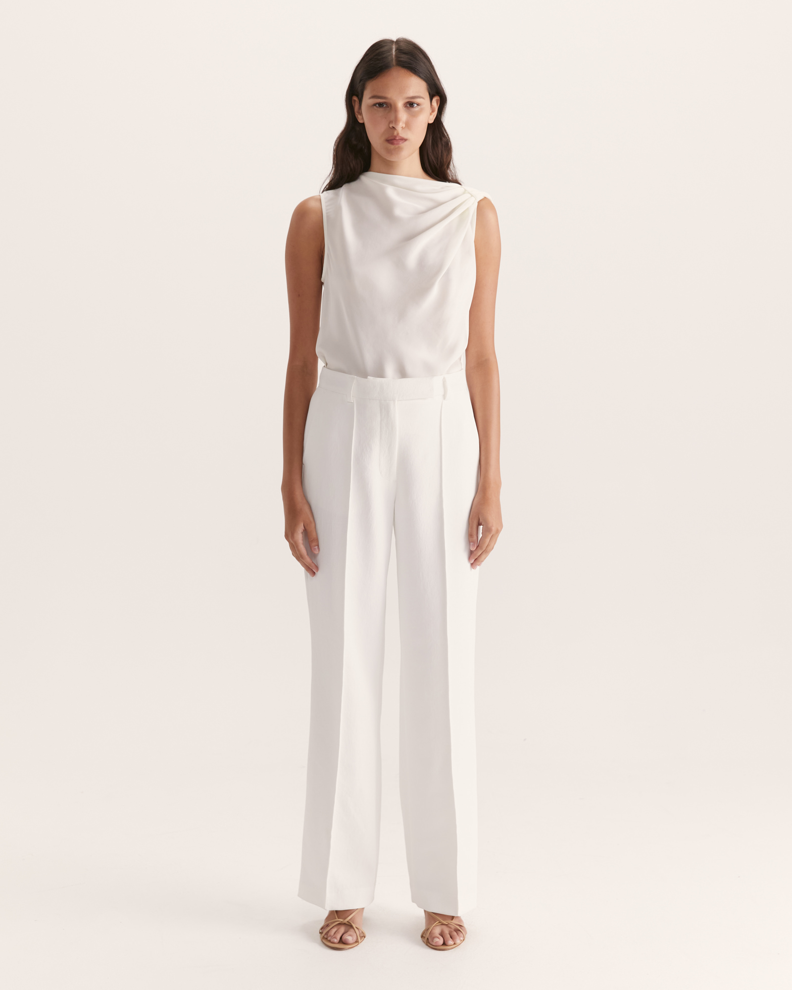 Sam Silk Drape Top SABA