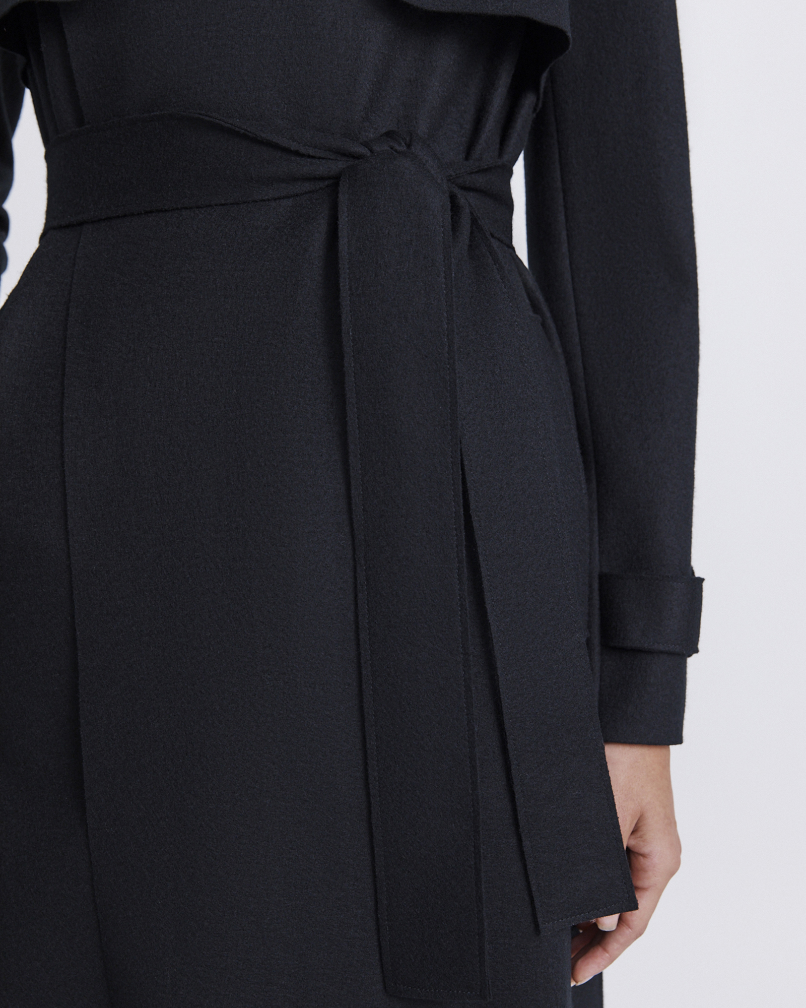 Black mac coat womens sales