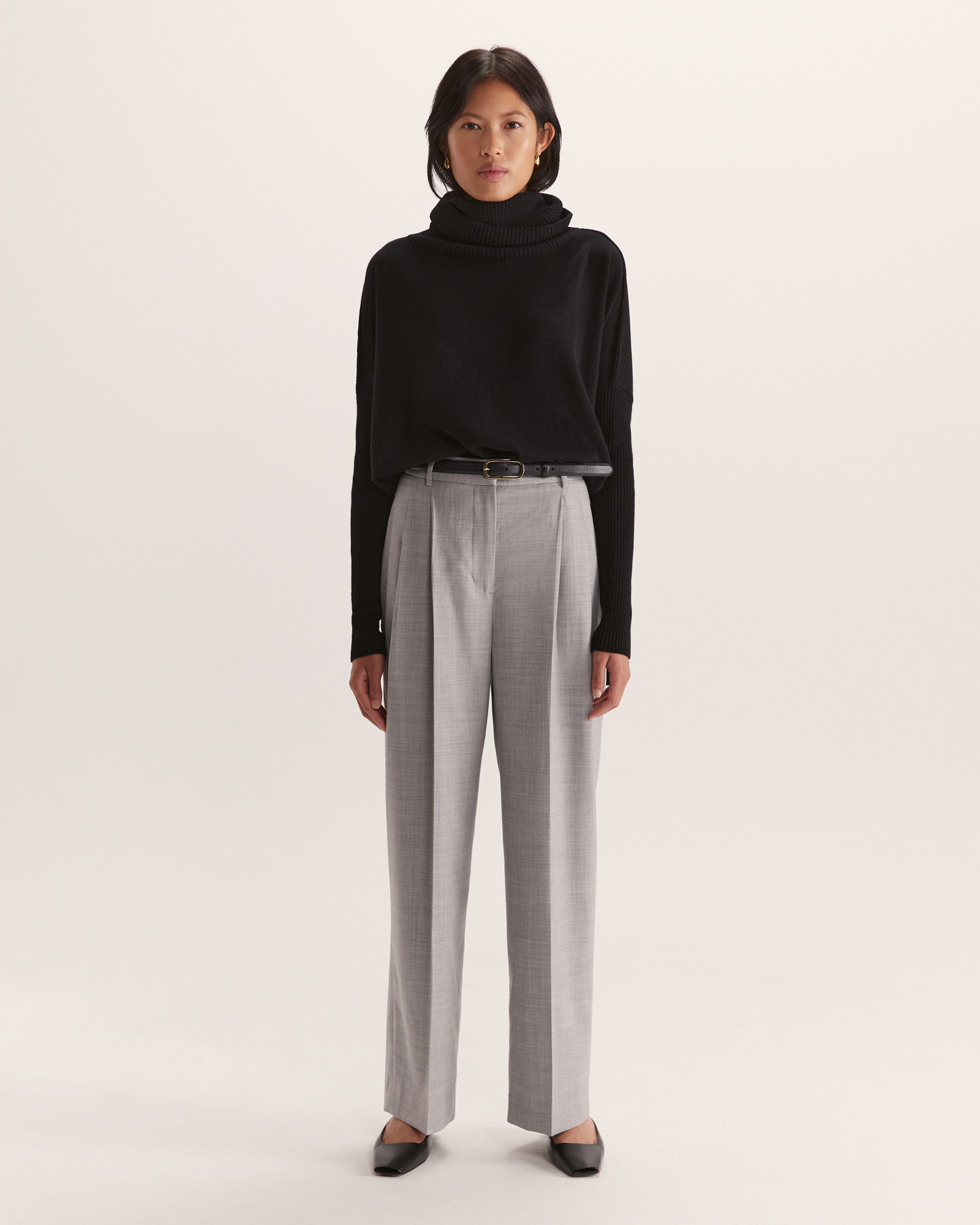 Claudia Merino Wool Roll Neck Knit