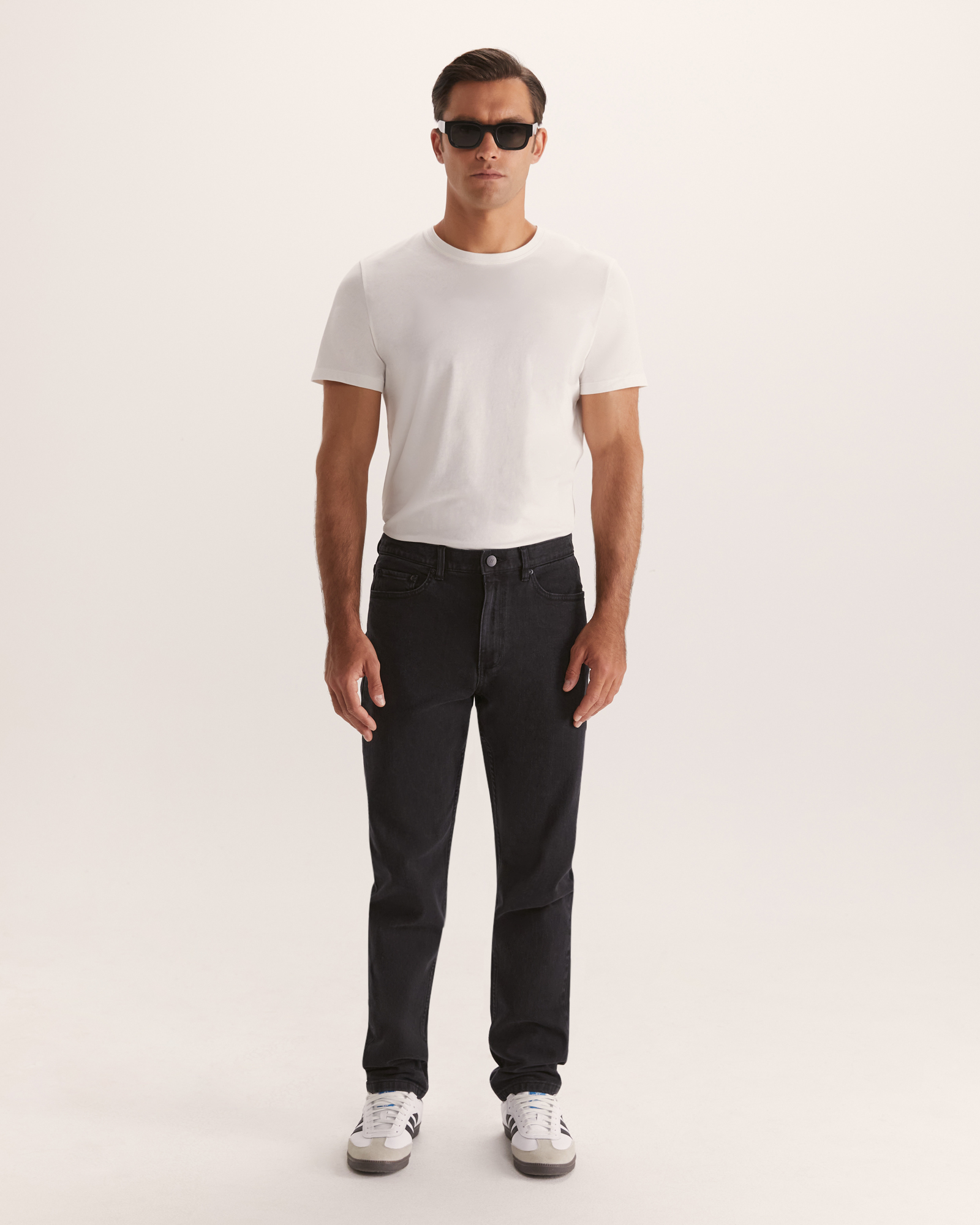 Dawson Straight Black Jean in Black Wash - SABA