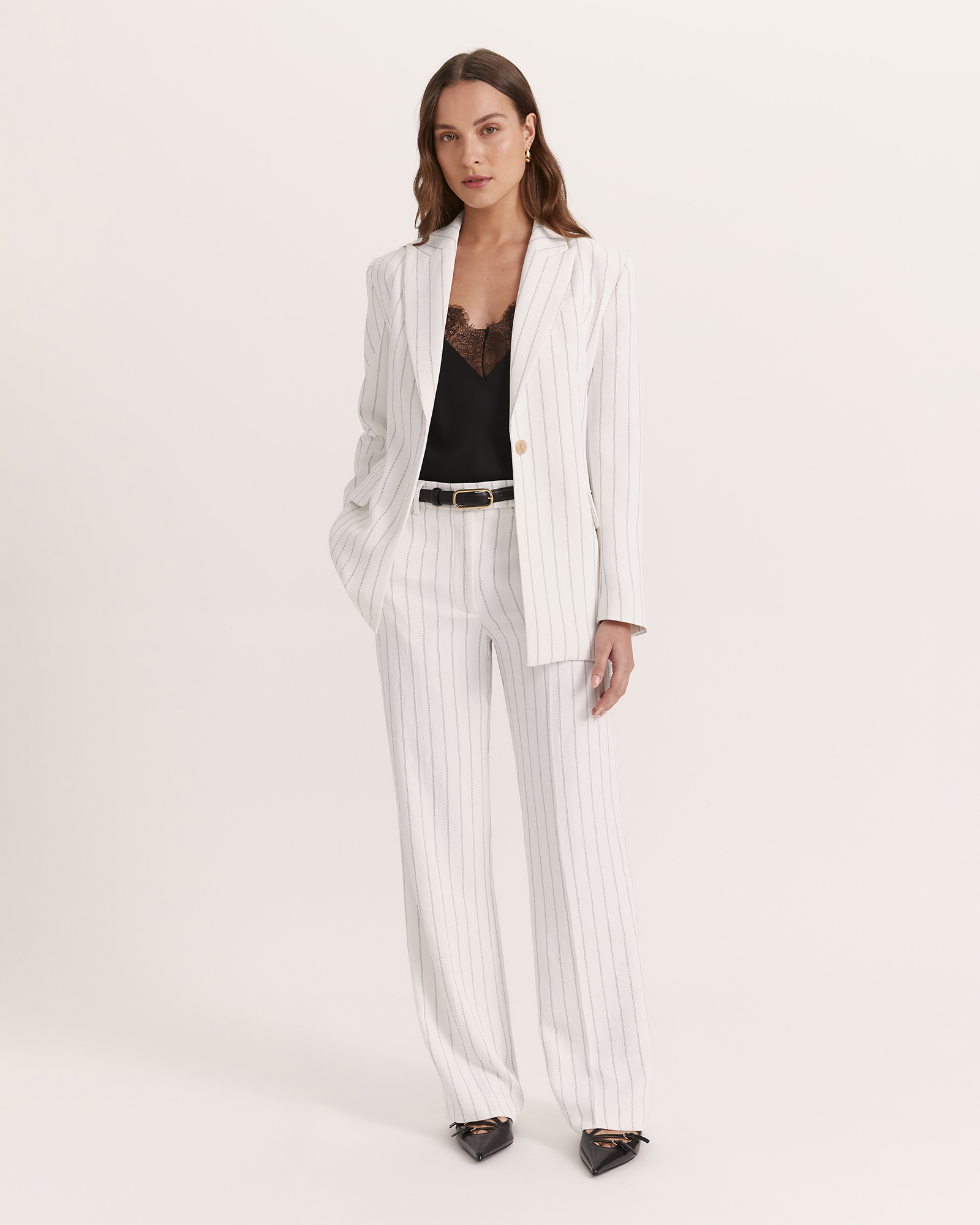 Dharma Pinstripe Wide Leg Pant