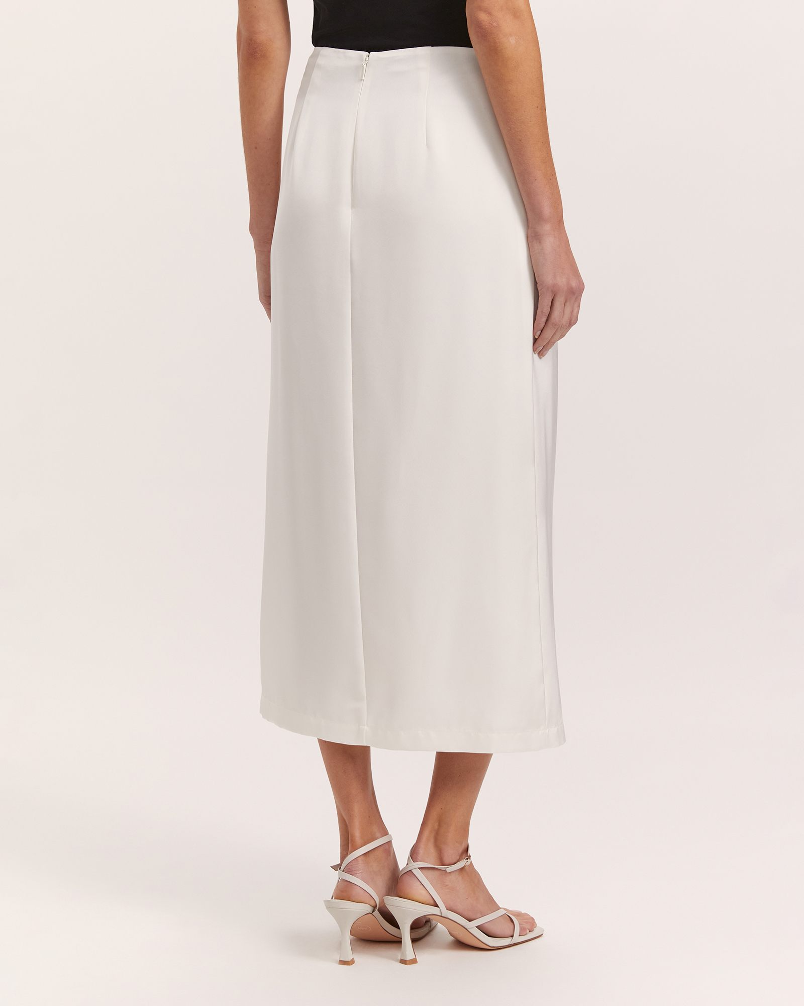 Jayde Wrap Midi Skirt in Vanilla SABA