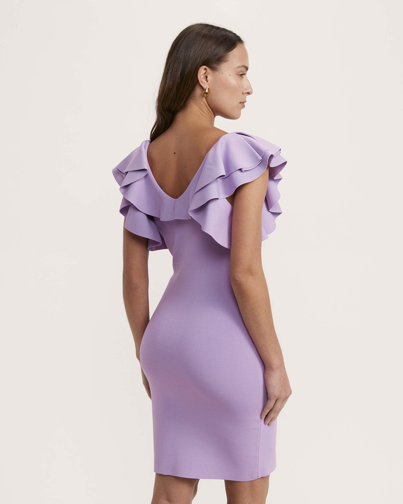 Mia Milano Knit Dress in Violet SABA